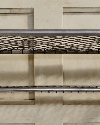 Antique Aluminium Train Carriage Luggage Rack