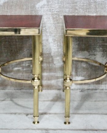 Antique Brass Side Tables