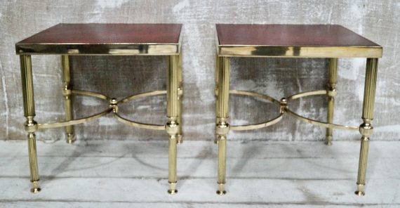 Antique Brass Side Tables