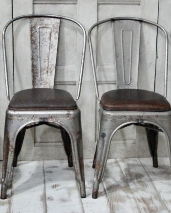 Vintage Tolix Style Bistro Chairs