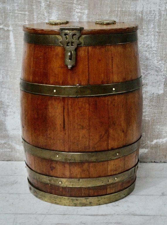 Victorian Teak Storage Barrel (SOLD)