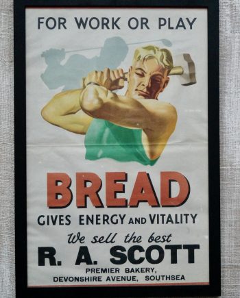 Vintage Scott’s Bakery Advertising Poster