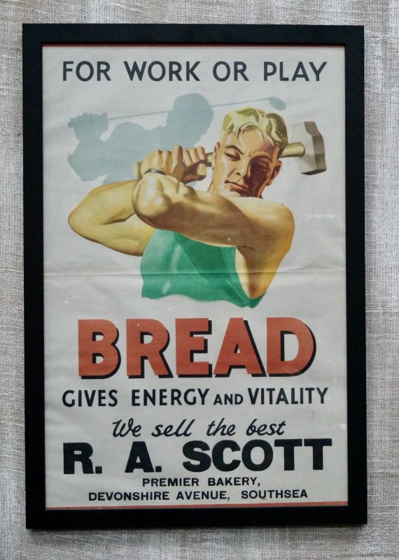 Vintage Scott’s Bakery Advertising Poster