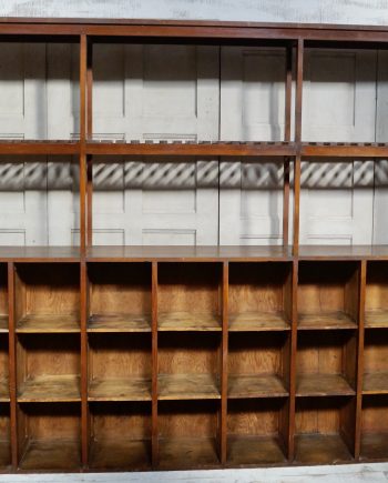 Vintage Art Studio Pitch Pine Pigeon Holes (SOLD)