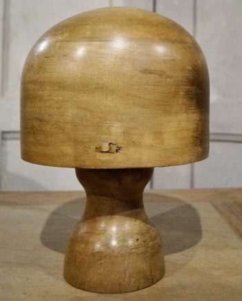 Antique French Milliners Hat Block On Stand
