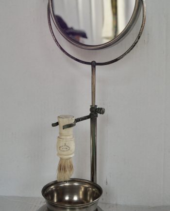 Vintage Adjustable Pedestal Shaving Mirror