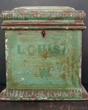 Victorian Metal Sarcophagus Money Box