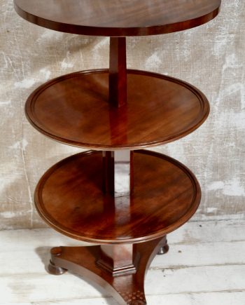 Georgian Mahogany Metamorphic 3 Tier Dumb Waiter