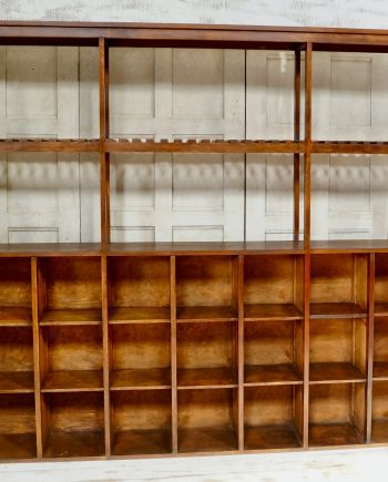 Vintage Art Studio Pitch Pine Pigeon Holes