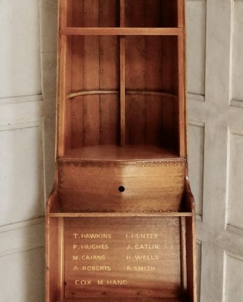 Vintage Clinker Boat Book Shelf