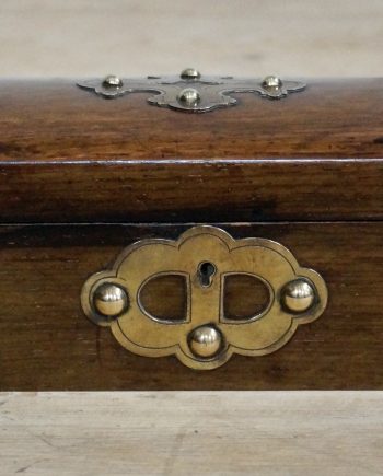Antique Oak Silk Lined Trinket Box