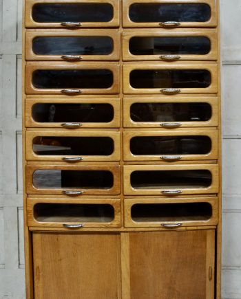 Vintage Matthews Haberdashery Shop Display Cabinet