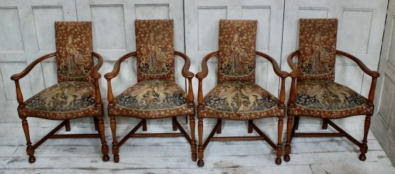 Antique French Tapestry Armchairs
