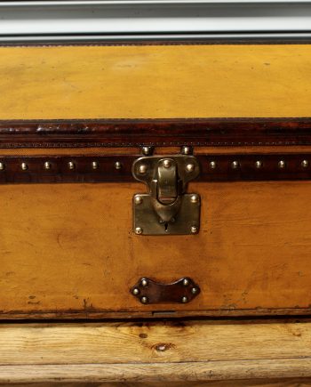 1910 Orange Louis Vuitton Steamer Trunk