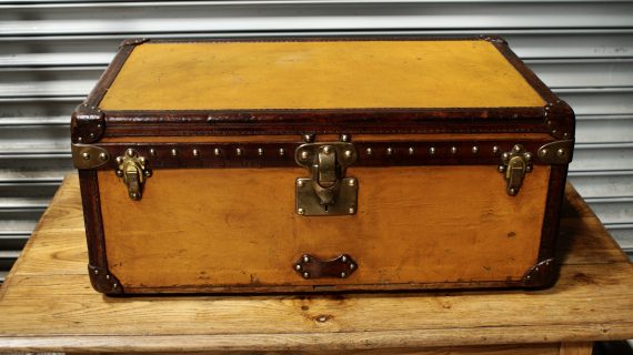 1910 Orange Louis Vuitton Steamer Trunk