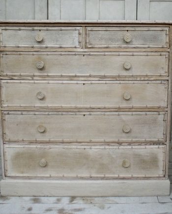 Rare Howard & Sons Bleached Ash Chest Of Drawers