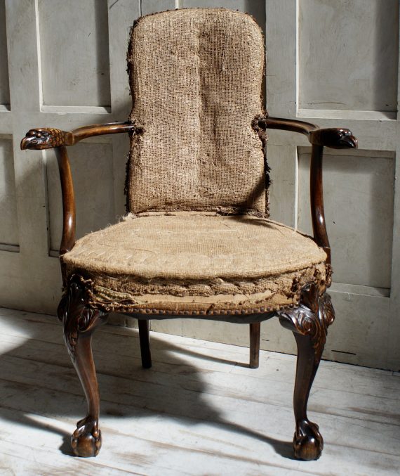Victorian Eagle Head Elbow Chair