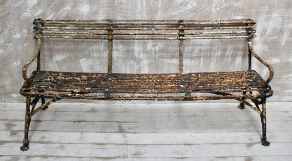 Antique Grassin Arras Garden Bench