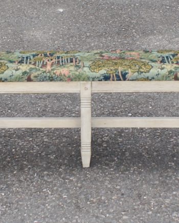 Antique Bleached Oak School Bench