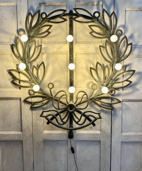 Antique Copper Architectural Element Wall Light
