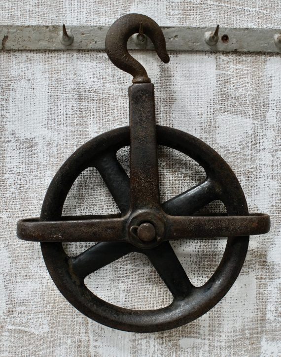 Antique Cast Iron Pulley Wheel