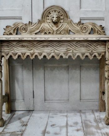 Antique Bleached Oak Hall Table