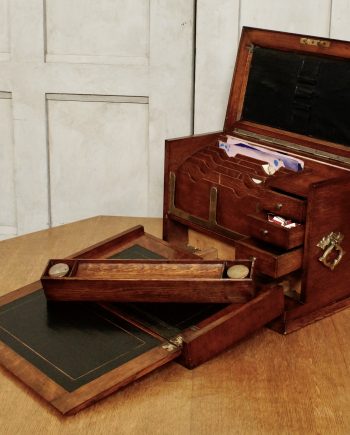Victorian Oak Stationary Box