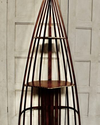 Vintage Blandford Skeleton Canoe Bookshelf