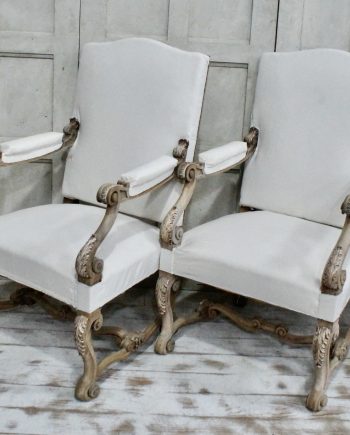Antique Spanish Oak Carver Chairs
