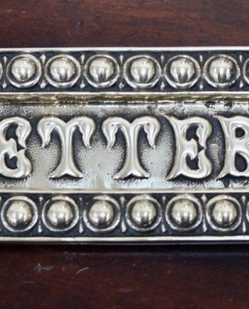 Victorian James Cartland & Sons Brass Letter Box