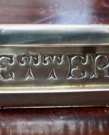 Small Edwardian Brass Letter Box