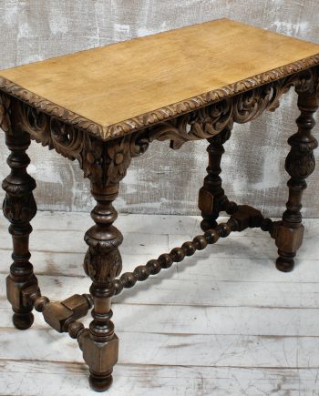 Victorian Oak Hall Table