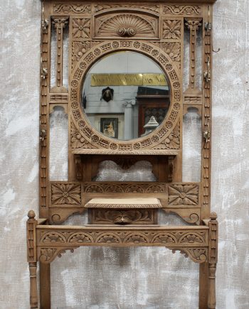Victorian Oak Green Man Hall Stand