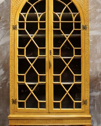 Regency Ochre Astral Glazed Display Cabinet