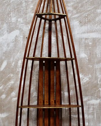 Vintage Blandford Skeleton Canoe Bookshelf