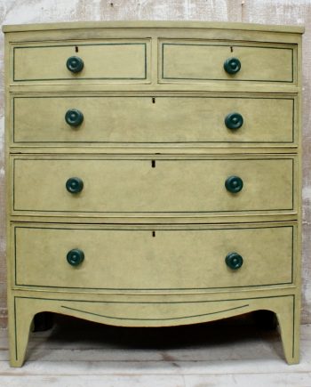 Victorian Bow Fronted Chest Of Drawers